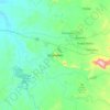 Botshabelo topographic map, elevation, terrain