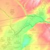 Zambezi topographic map, elevation, terrain