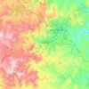 Msunduzi topographic map, elevation, terrain