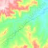 Buffelspruit topographic map, elevation, terrain
