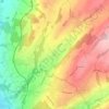 Pont topographic map, elevation, terrain