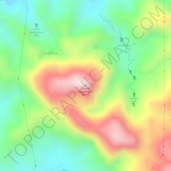 Mount Agad-Agad topographic map, elevation, terrain