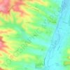 Saintes topographic map, elevation, terrain