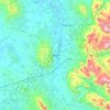 Paarl topographic map, elevation, terrain