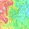 Rancharia topographic map, elevation, terrain