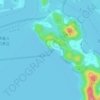 Hawk-Shaped Islet topographic map, elevation, terrain