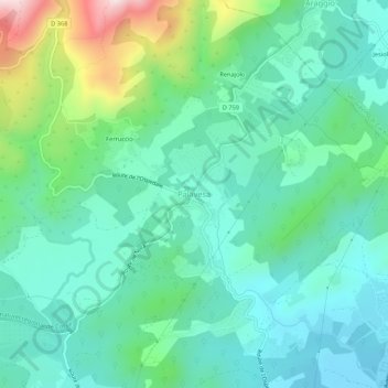 Palavesa topographic map, elevation, terrain