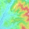 Kolovicë topographic map, elevation, terrain