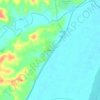 Defiance topographic map, elevation, terrain