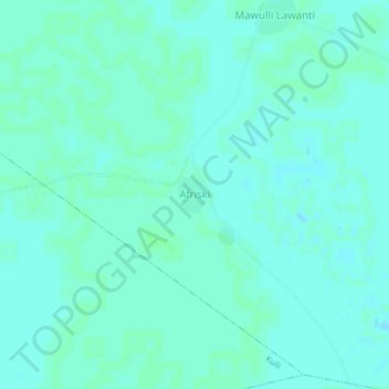Afriski topographic map, elevation, terrain