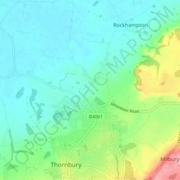 Lower Morton topographic map, elevation, terrain