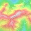 Hochplatte topographic map, elevation, terrain