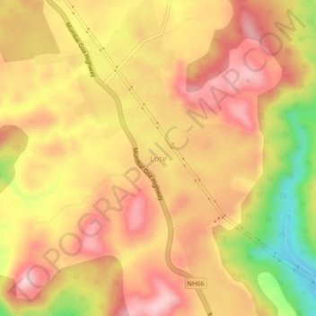 Lote topographic map, elevation, terrain