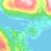 Kaldfjord topographic map, elevation, terrain