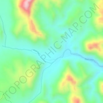 Madlala topographic map, elevation, terrain