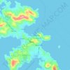 Agia Marina topographic map, elevation, terrain