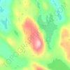 Lærdalseinaren topographic map, elevation, terrain