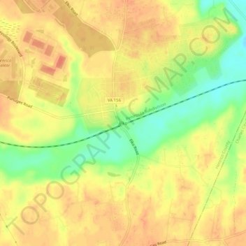 Elko topographic map, elevation, terrain