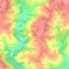La Brugère topographic map, elevation, terrain