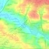 La Gibais topographic map, elevation, terrain
