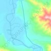 Casual topographic map, elevation, terrain