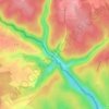 Site gallo-romain de Chameleux topographic map, elevation, terrain