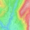 La Serpentouze topographic map, elevation, terrain