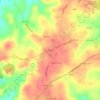 Dublin topographic map, elevation, terrain