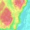 Les Valettes topographic map, elevation, terrain
