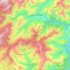 Darjeeling topographic map, elevation, terrain