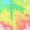 Le Feval topographic map, elevation, terrain