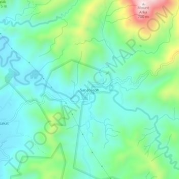 San Joseph topographic map, elevation, terrain