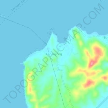 Canduyong topographic map, elevation, terrain