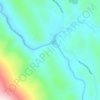 Calaveras Cement 502 Dam topographic map, elevation, terrain