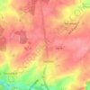 Ahérée topographic map, elevation, terrain