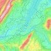 Genève topographic map, elevation, terrain