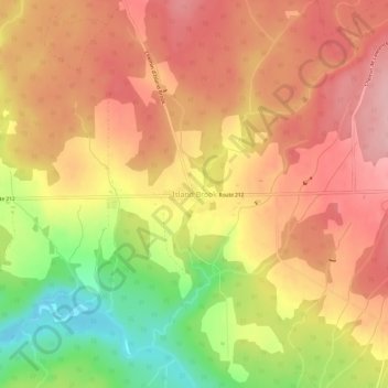 Island Brook topographic map, elevation, terrain