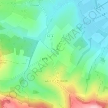 Le Baneau topographic map, elevation, terrain