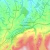 Okehampton topographic map, elevation, terrain