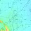 Zhumadian topographic map, elevation, terrain