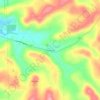 Mainesburg topographic map, elevation, terrain