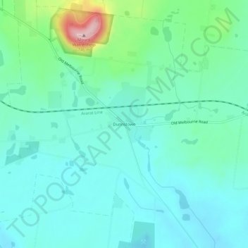 Dunnstown topographic map, elevation, terrain