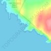 Tietiesbaai topographic map, elevation, terrain