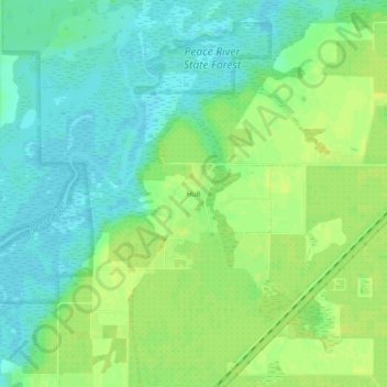 Hull topographic map, elevation, terrain