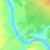Lumbala Caquengue topographic map, elevation, terrain