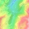 La Giettaz topographic map, elevation, terrain