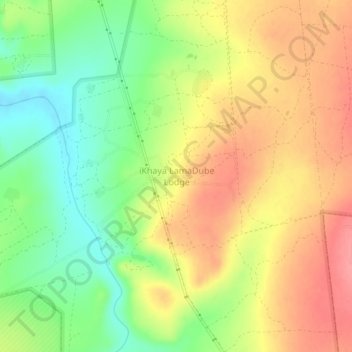 iKhaya LamaDube Lodge topographic map, elevation, terrain