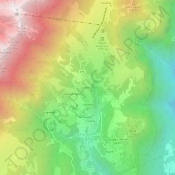 Cambrigar topographic map, elevation, terrain