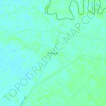 Rodriguez topographic map, elevation, terrain