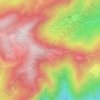 Collada Fonda topographic map, elevation, terrain